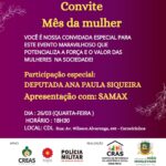 Cras realiza evento em homenagem às mulheres no próximo dia 26