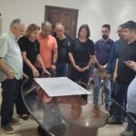 Laércio e Dorinha recebem representantes do IFMG e da construtora responsável pela primeira obra do novo campus