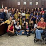 Futsal Feminino de João Monlevade é homenageado na Câmara Municipal