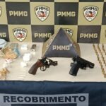 Polícia Militar apreende armas e drogas no bairro São João, em João Monlevade