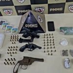 Suspeito é preso com crack, cocaína, maconha e armas de fogo em Monlevade
