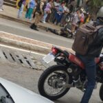 Policial militar fica ferido em acidente no Centro de João Monlevade