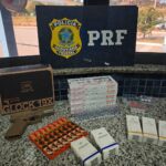 Vereador é flagrado com simulacro de arma e medicamentos paraguaios na BR-262