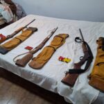 PM de Meio Ambiente apreende armas, munições e equipamentos usados em caça ilegal na zona rural de Ferros