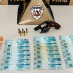 PM intercepta suspeitos em motocicletas e apreende arma de fogo no Centro de Rio Piracicaba