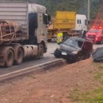 Grave acidente na BR-381 deixa duas pessoas mortas em São Gonçalo do Rio Abaixo