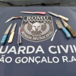 Guarda Civil Municipal apreende nove armas brancas em São Gonçalo do Rio Abaixo nos últimos seis meses